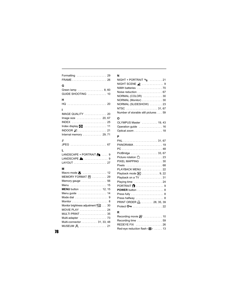Olympus FE-140 User Manual | Page 78 / 80