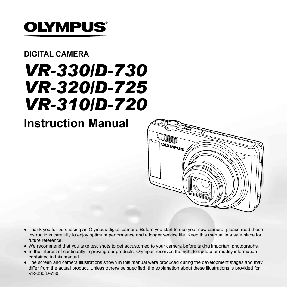 Olympus VR-310 User Manual | 76 pages