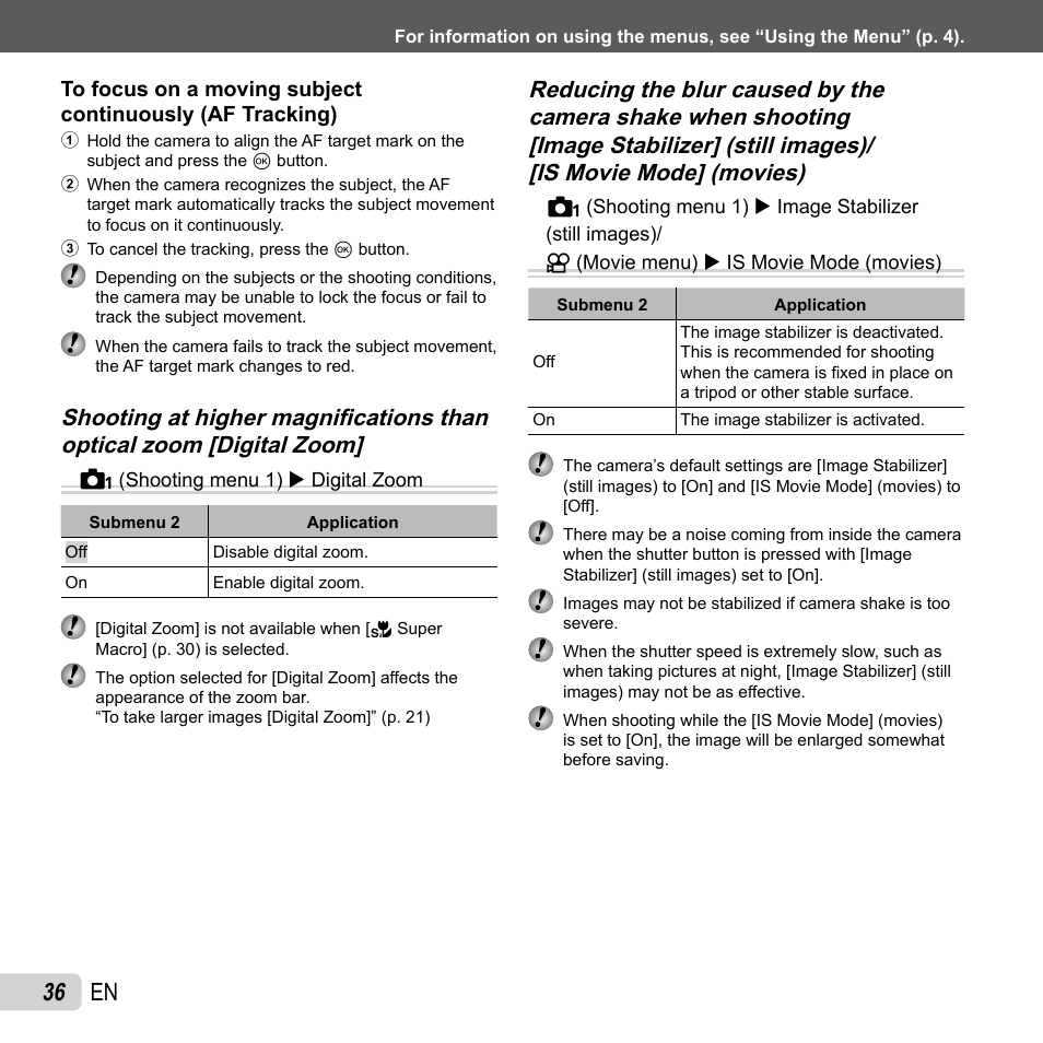 36 en | Olympus VR-310 User Manual | Page 36 / 76