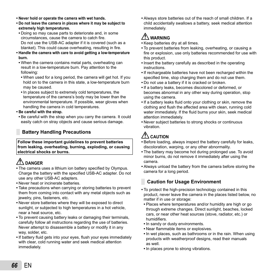 66 en | Olympus VR-310 User Manual | Page 66 / 76