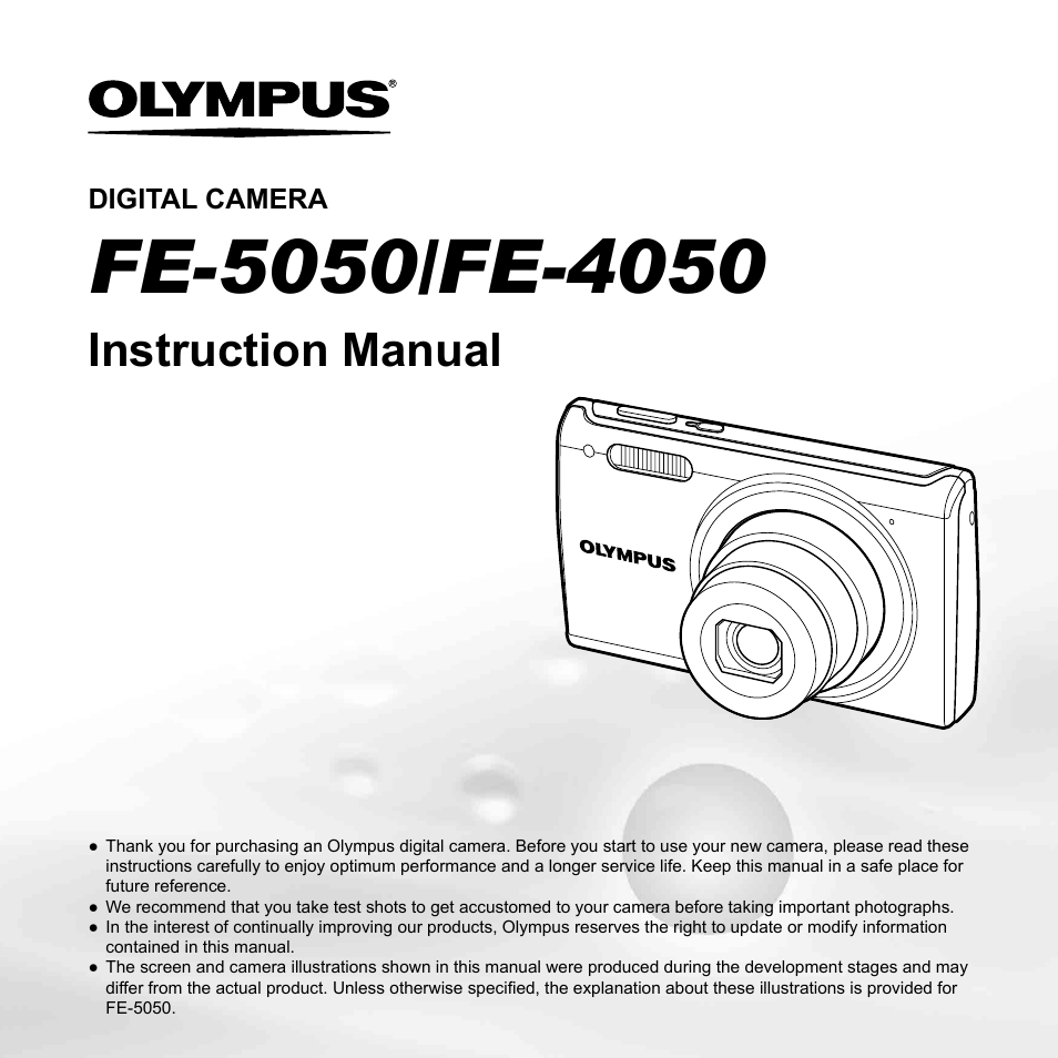 Olympus FE-4050 User Manual | 75 pages