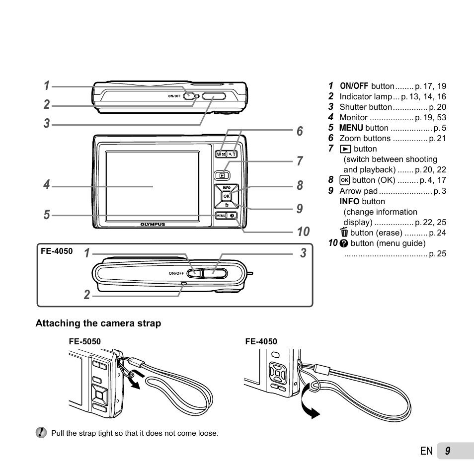 Olympus FE-4050 User Manual | Page 9 / 75