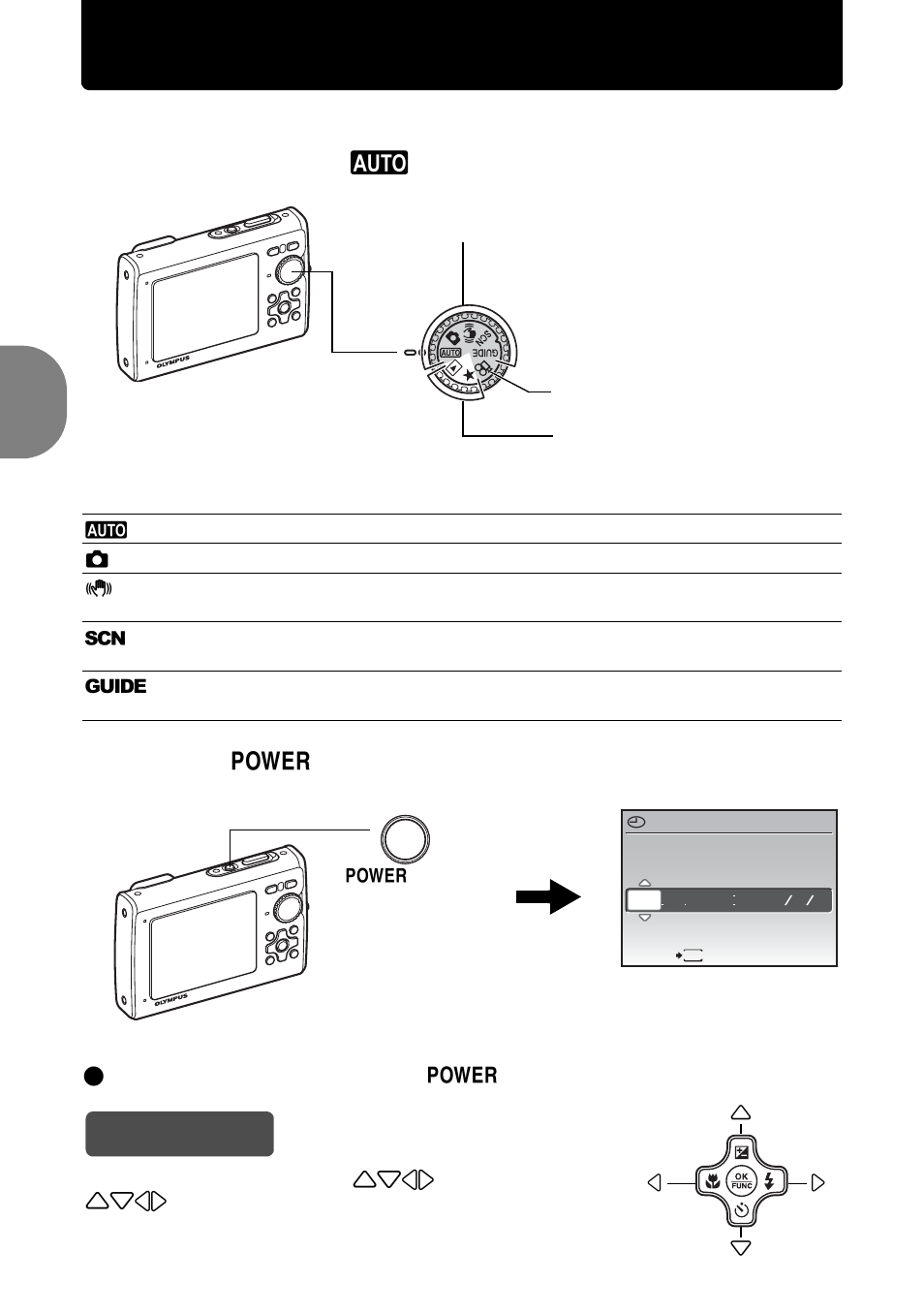 Turn the camera on, Hint, B. press the o button | Qu ic k s ta rt gu id e | Olympus 1030 SW User Manual | Page 6 / 80