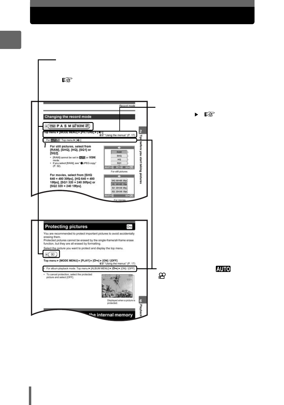 How to read the procedure pages | Olympus SP-350 User Manual | Page 20 / 195