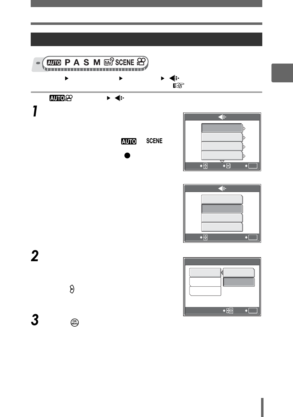 Changing the record mode | Olympus SP-350 User Manual | Page 31 / 195