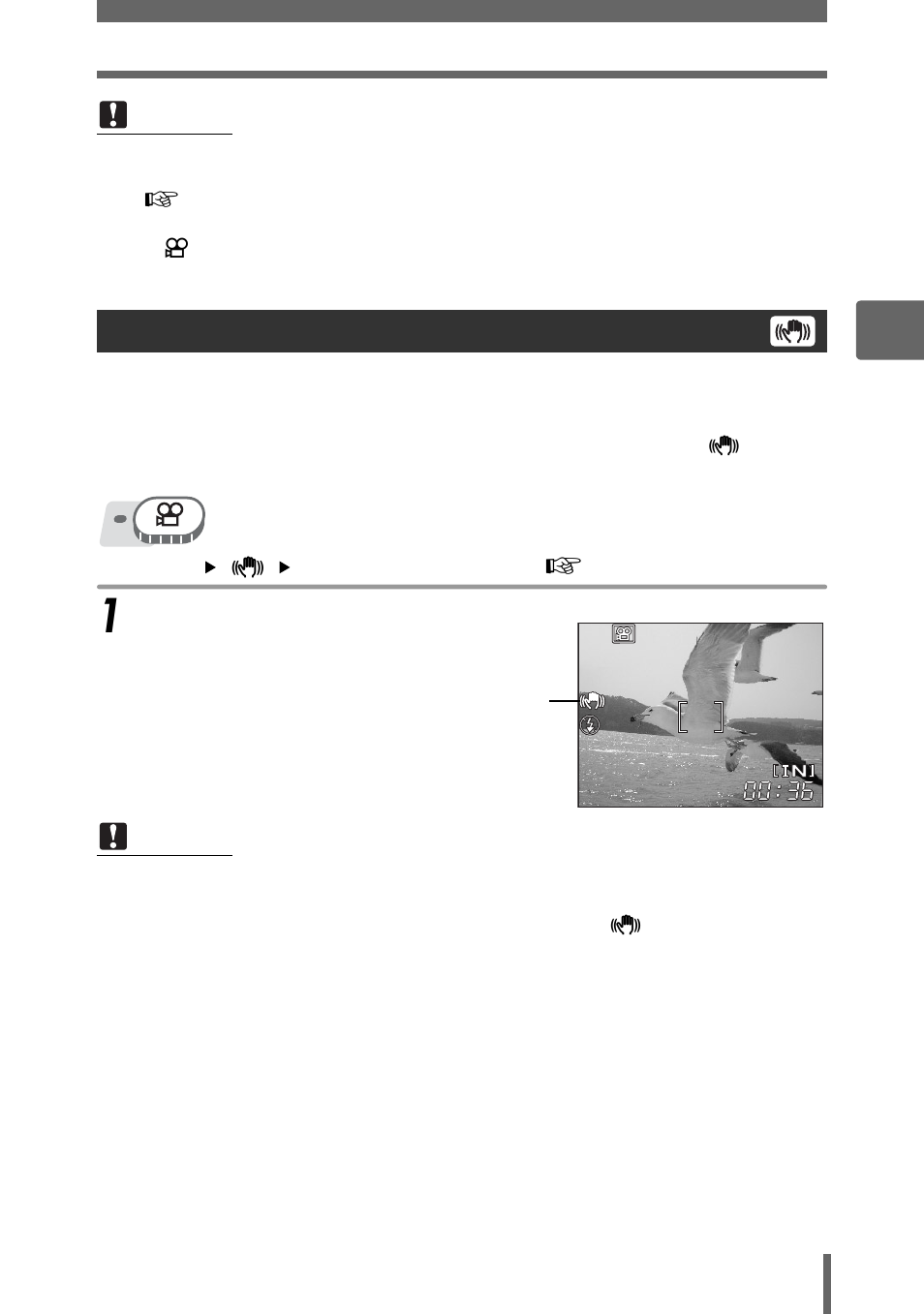 Camera movement compensation, Gp. 51 | Olympus SP-350 User Manual | Page 51 / 195