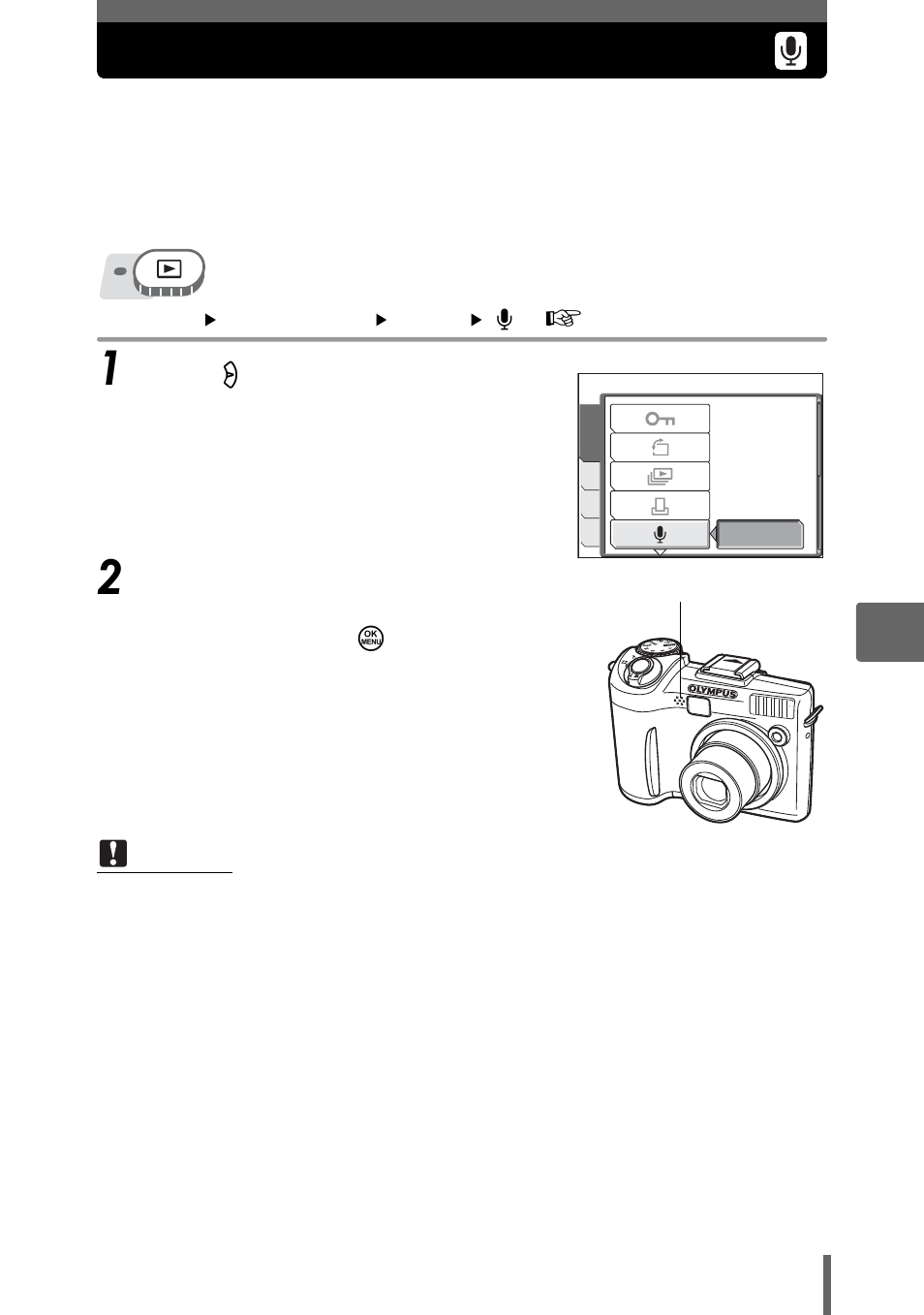 Adding sound to still pictures | Olympus SP-350 User Manual | Page 91 / 195