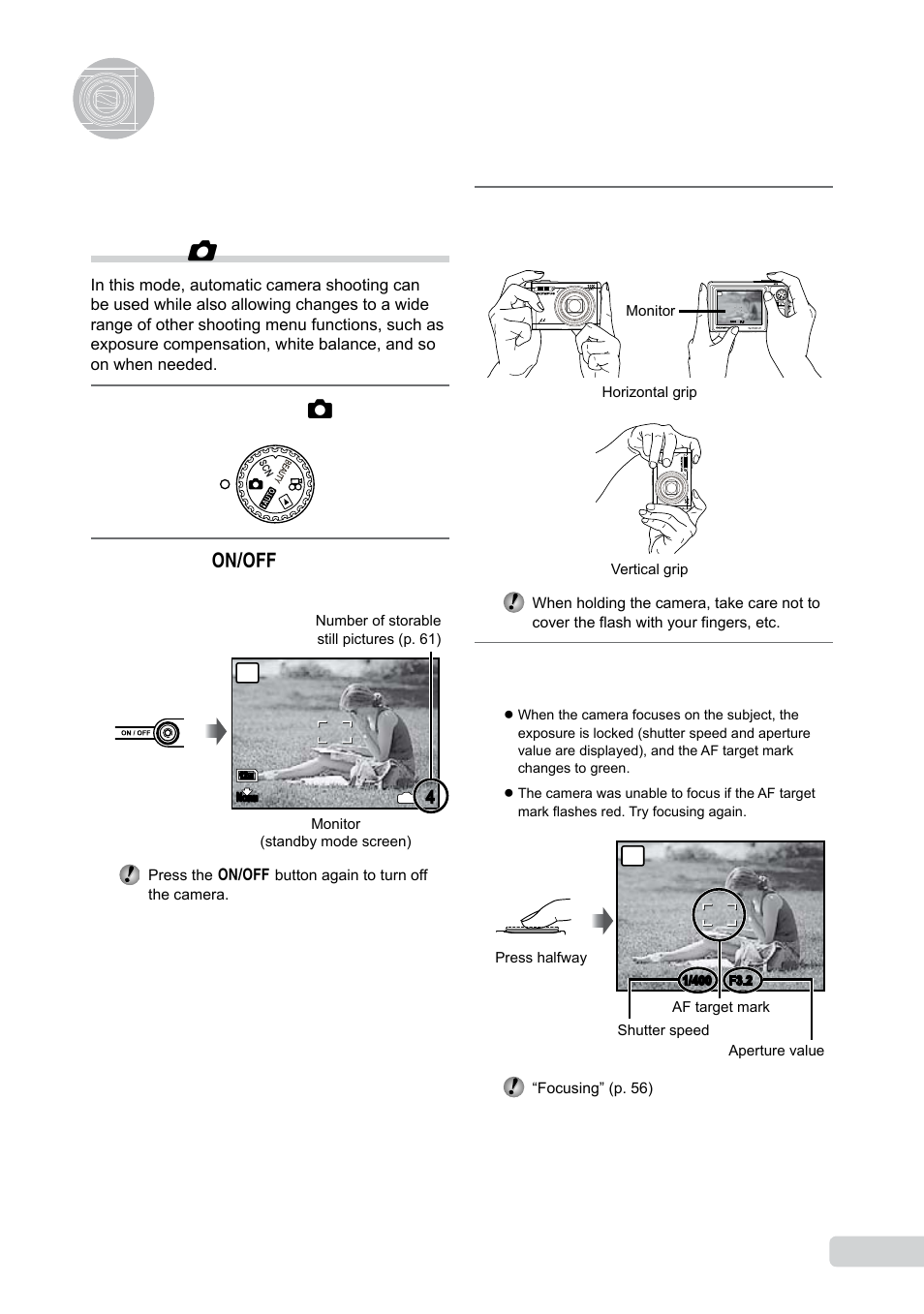 Shooting, viewing, and erasing, 1 en | Olympus 9000 User Manual | Page 15 / 73