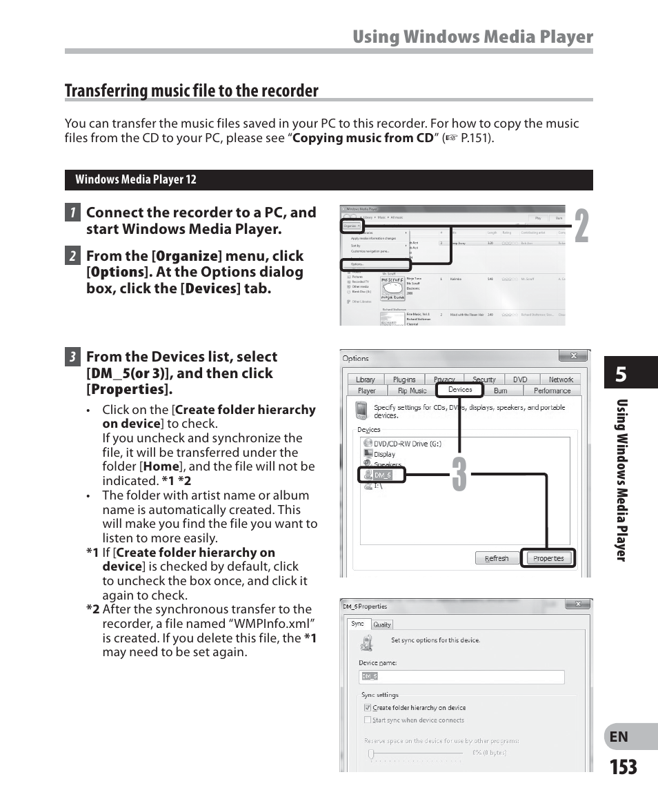 Olympus DM-5 User Manual | Page 153 / 187