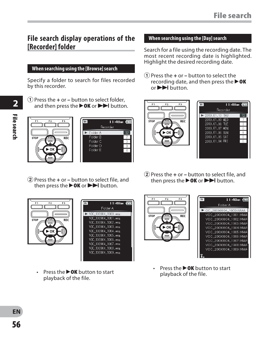 Olympus DM-5 User Manual | Page 56 / 187
