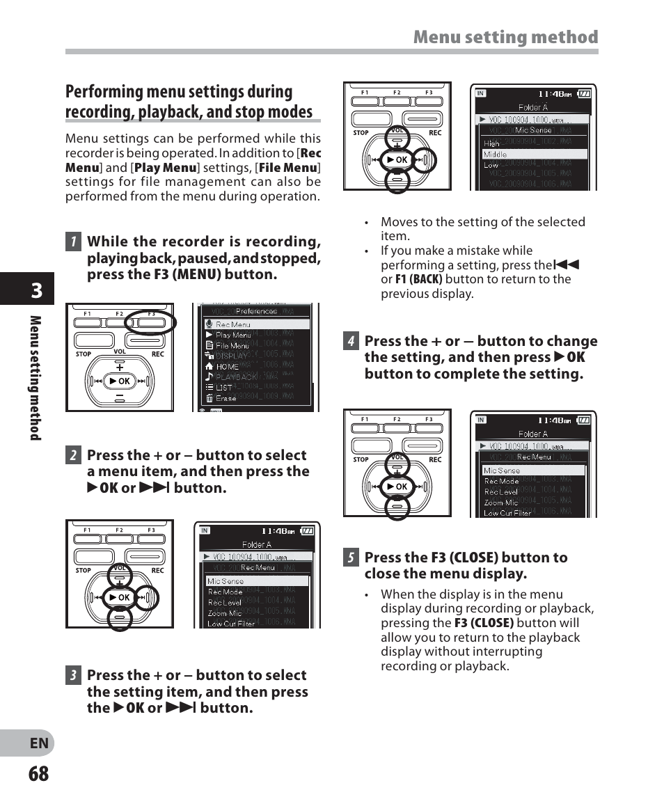 Olympus DM-5 User Manual | Page 68 / 187