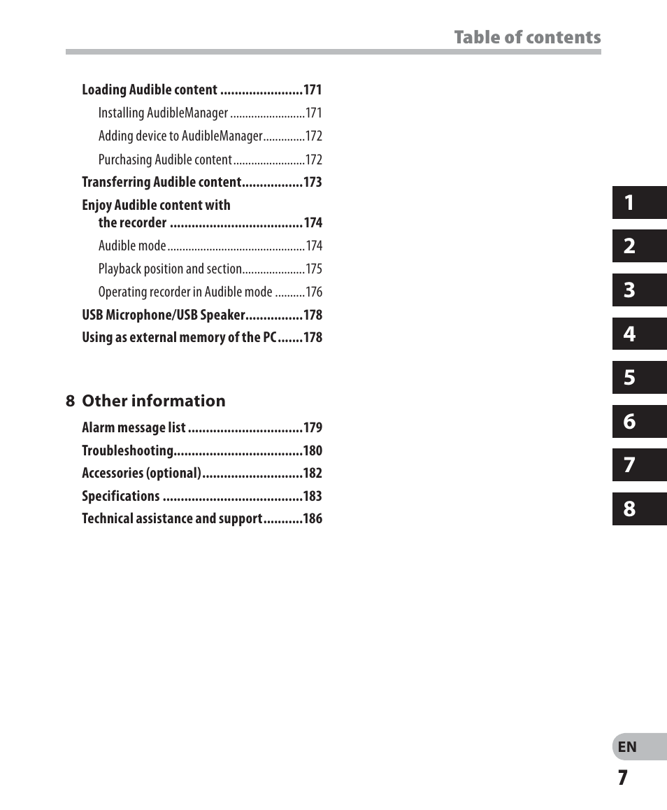 Olympus DM-5 User Manual | Page 7 / 187