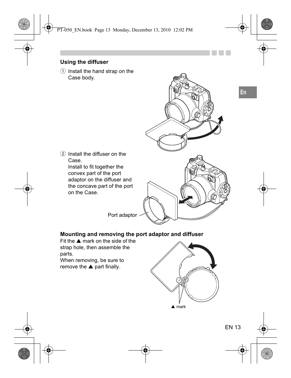 Olympus PT-050 User Manual | Page 13 / 31