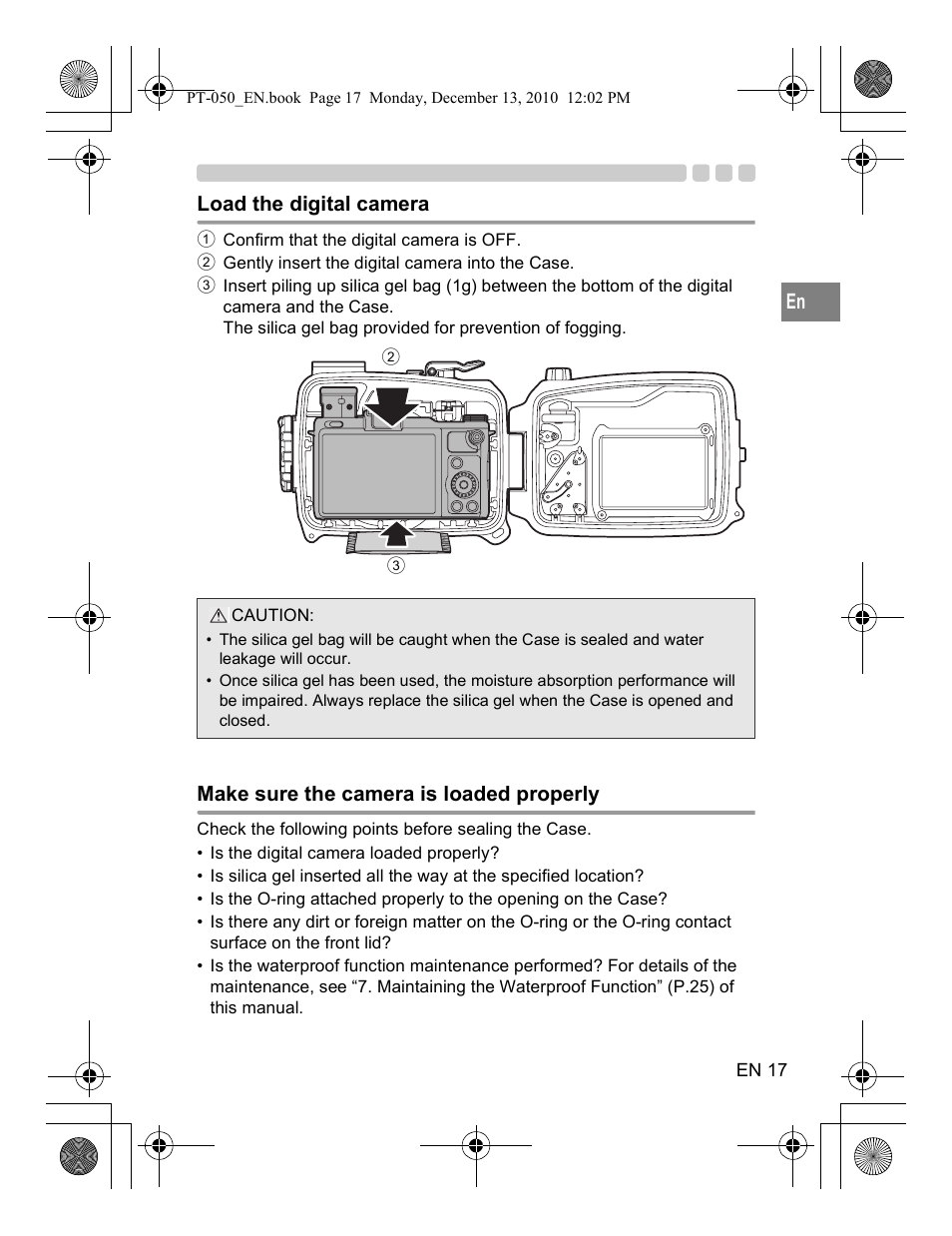 Olympus PT-050 User Manual | Page 17 / 31