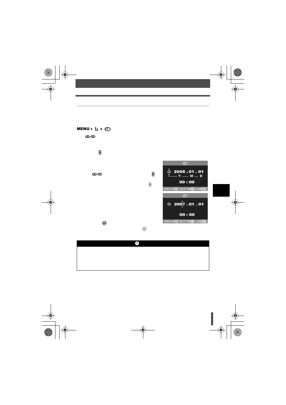 Setting the date/time | Olympus E-330 User Manual | Page 119 / 196
