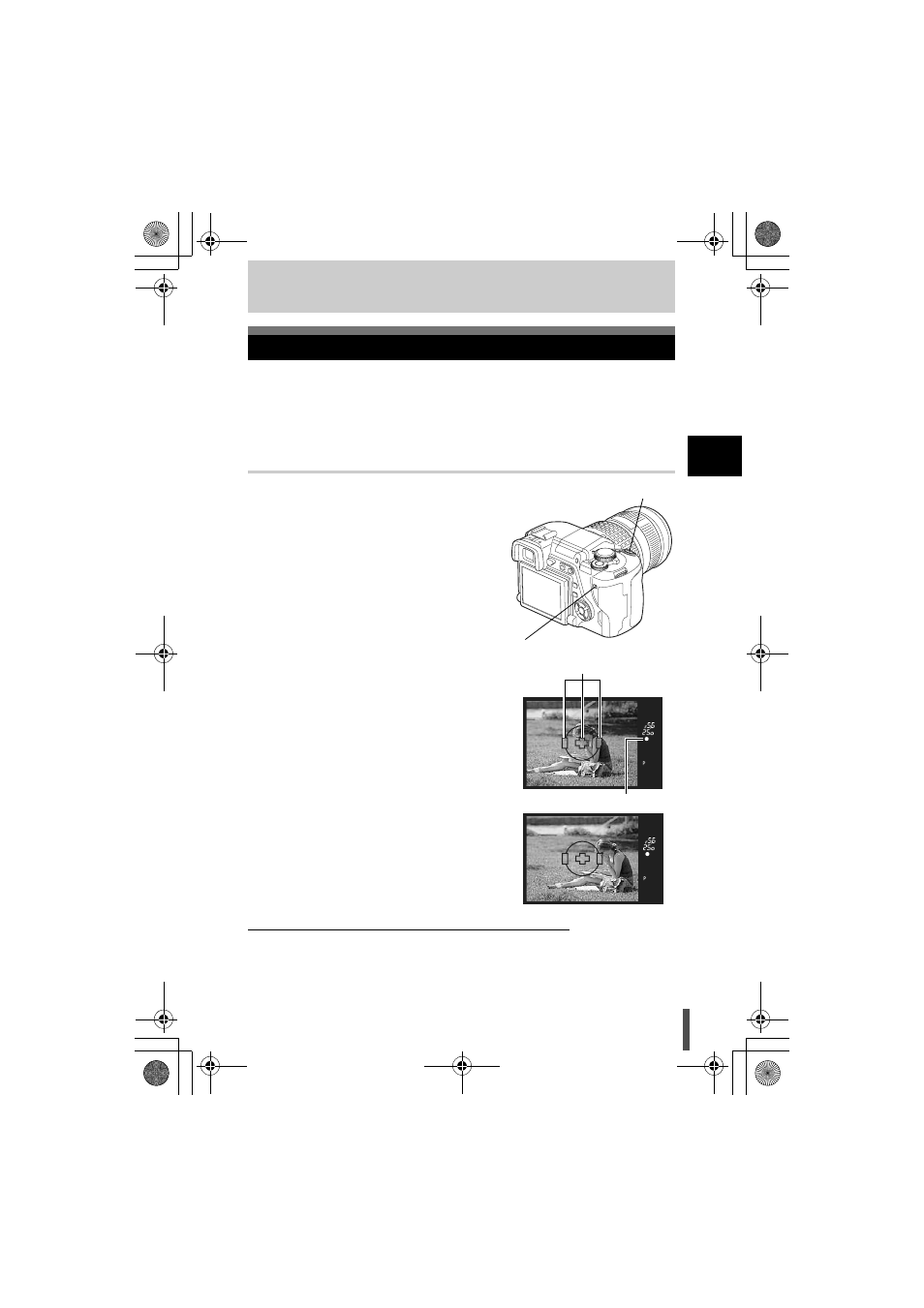 3 various shooting functions, If correct focus cannot be obtained (focus lock), Various shooting functions | Olympus E-330 User Manual | Page 39 / 196