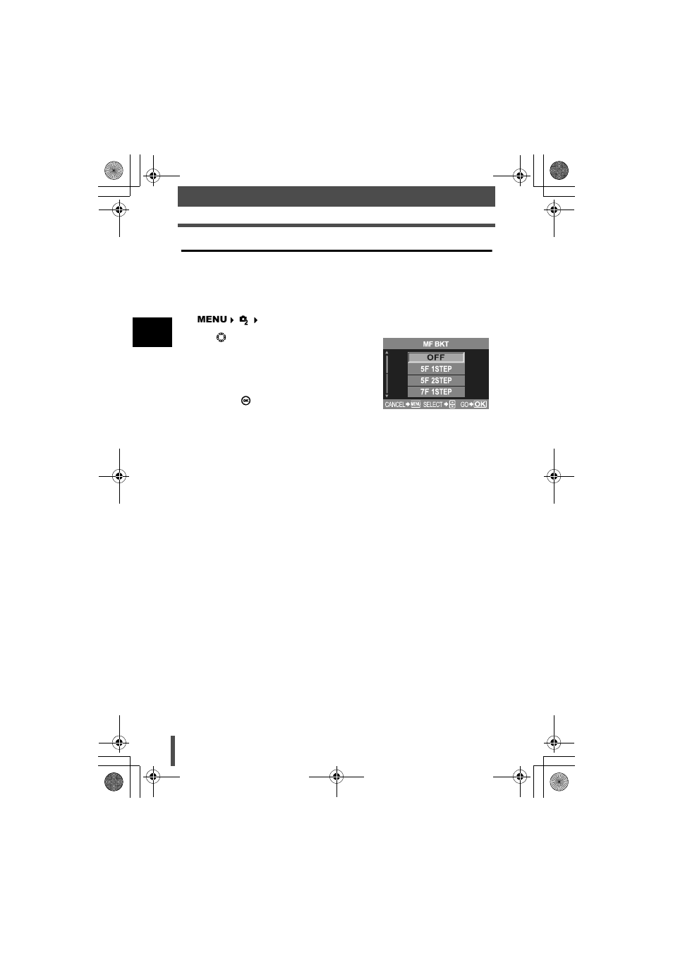 Mf bracketing, P. 44 | Olympus E-330 User Manual | Page 44 / 196