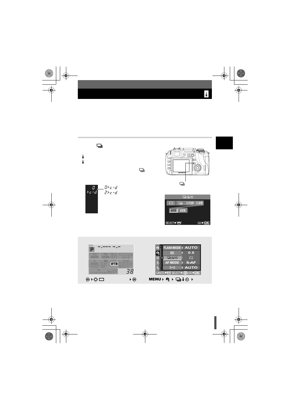 Remote control shooting, P. 61 | Olympus E-330 User Manual | Page 61 / 196