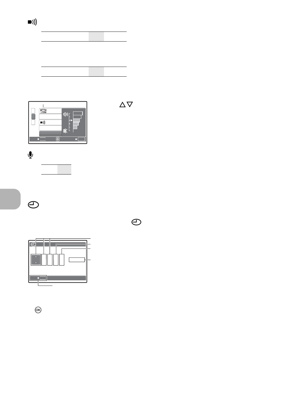 Adjusting the volume of camera warning sound, Adjusting the volume of the shutter button, Adjusting the volume during movie playback | Recording movies with or without sound, Setting the date and time, Shutter sound, Volume, Menu operations | Olympus FE-180 User Manual | Page 28 / 80