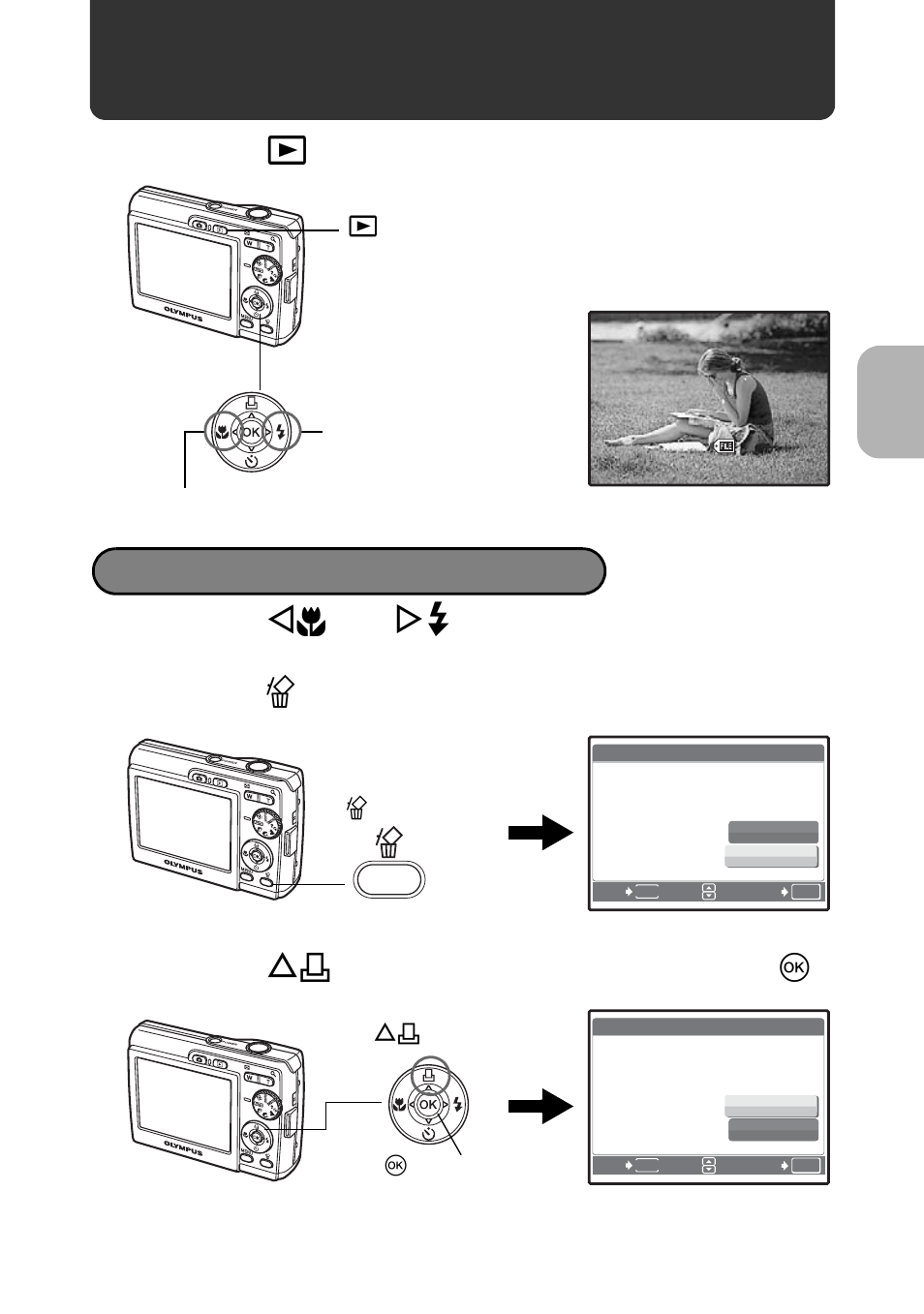 Review your pictures, Erase pictures | Olympus FE-180 User Manual | Page 9 / 80