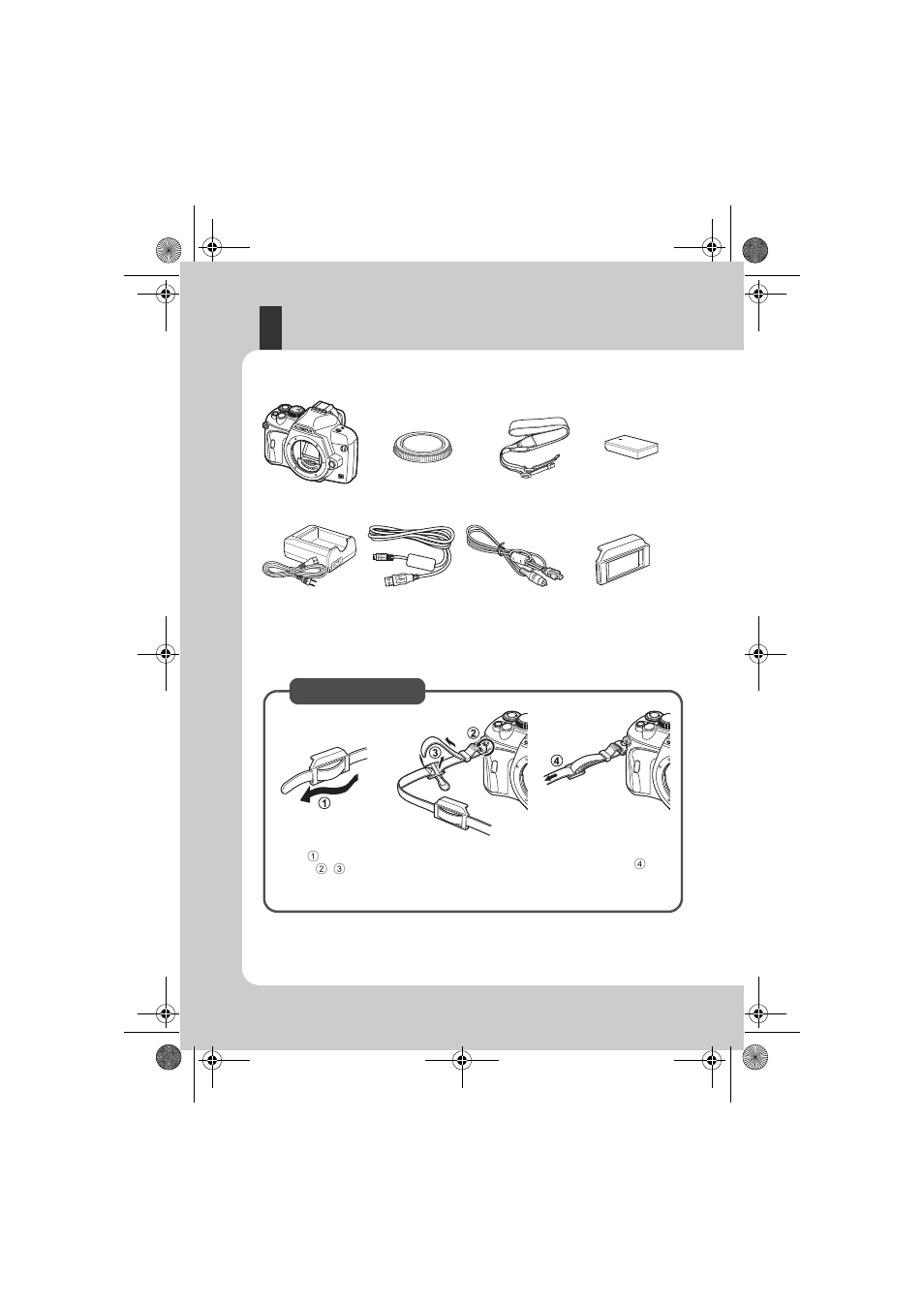 Unpack the box contents | Olympus E-450 User Manual | Page 10 / 147