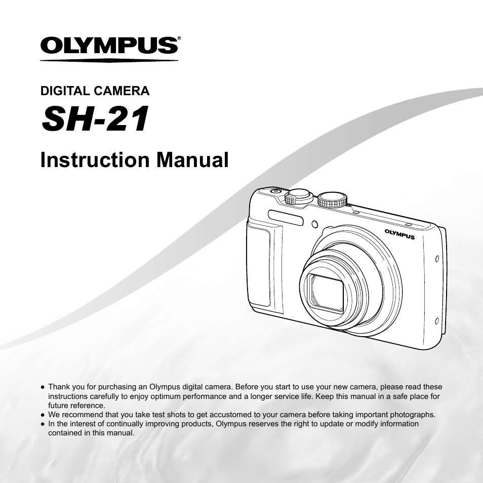 Olympus SH-21 User Manual | 82 pages
