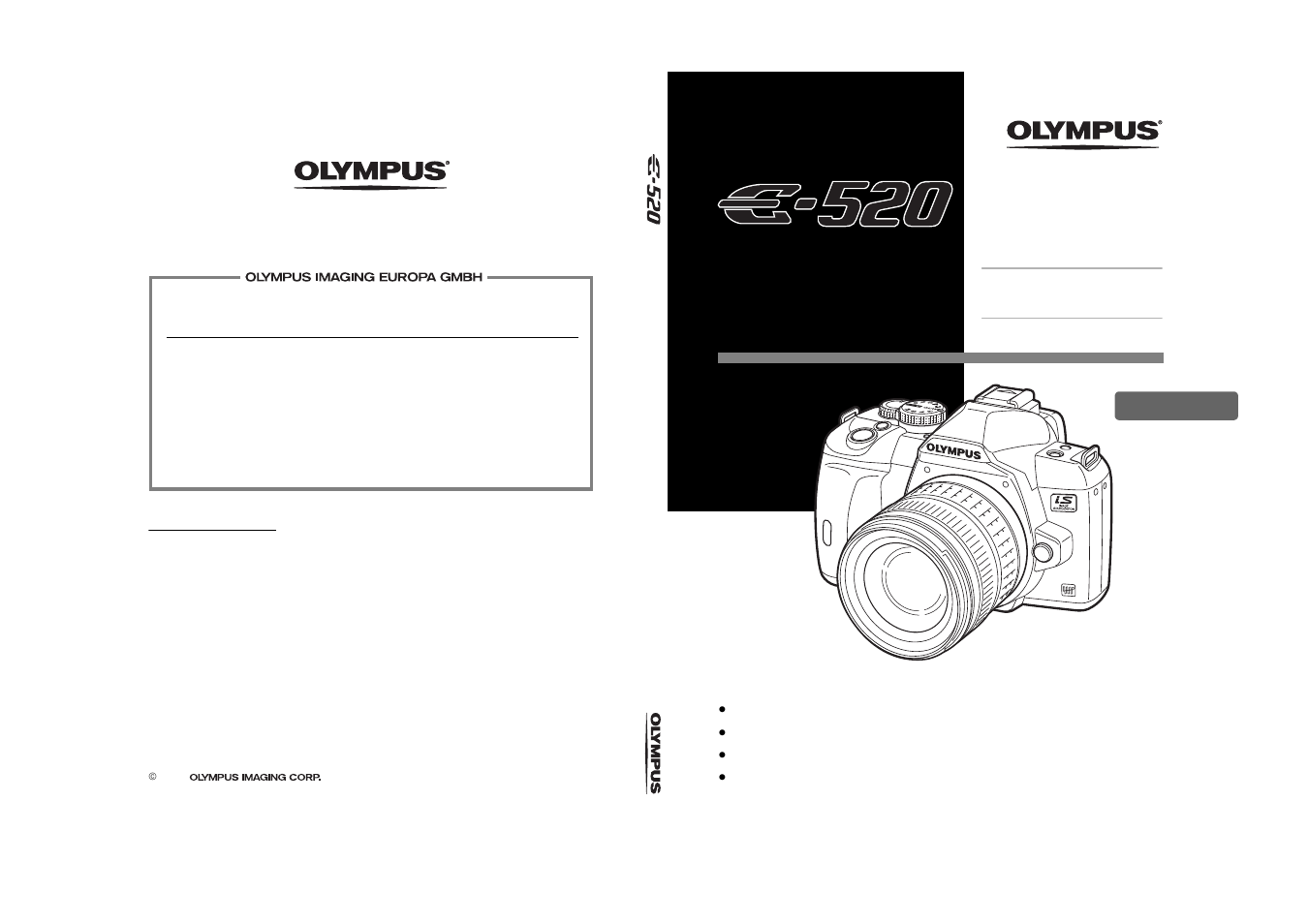 Olympus E-520 User Manual | 147 pages