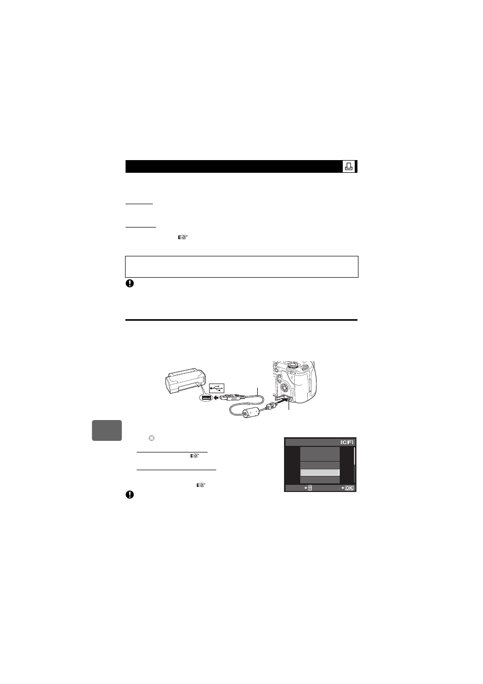 Direct printing (pictbridge) | Olympus E-520 User Manual | Page 100 / 147