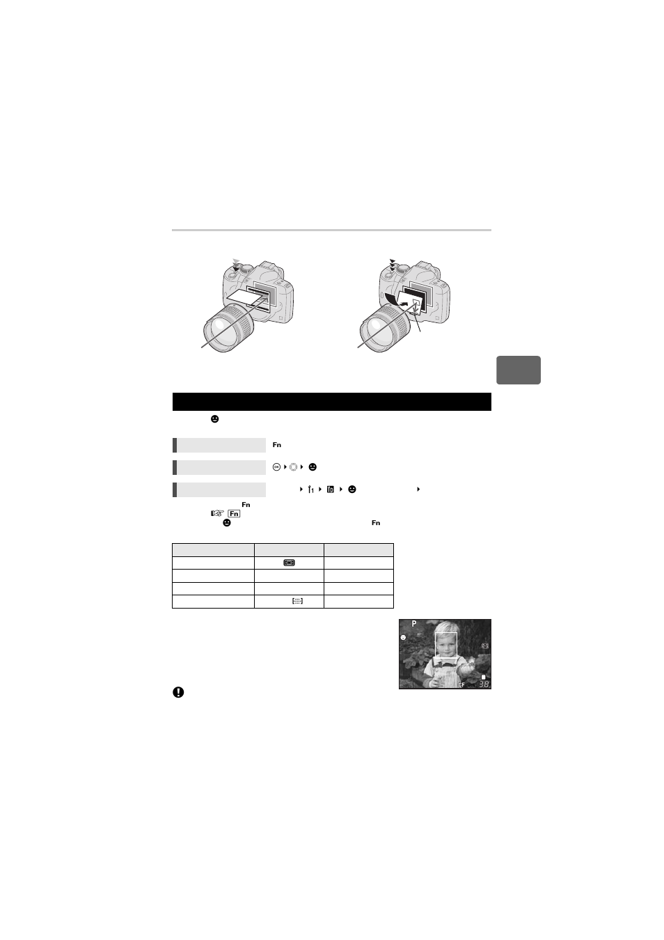 Using the face detection function | Olympus E-520 User Manual | Page 39 / 147