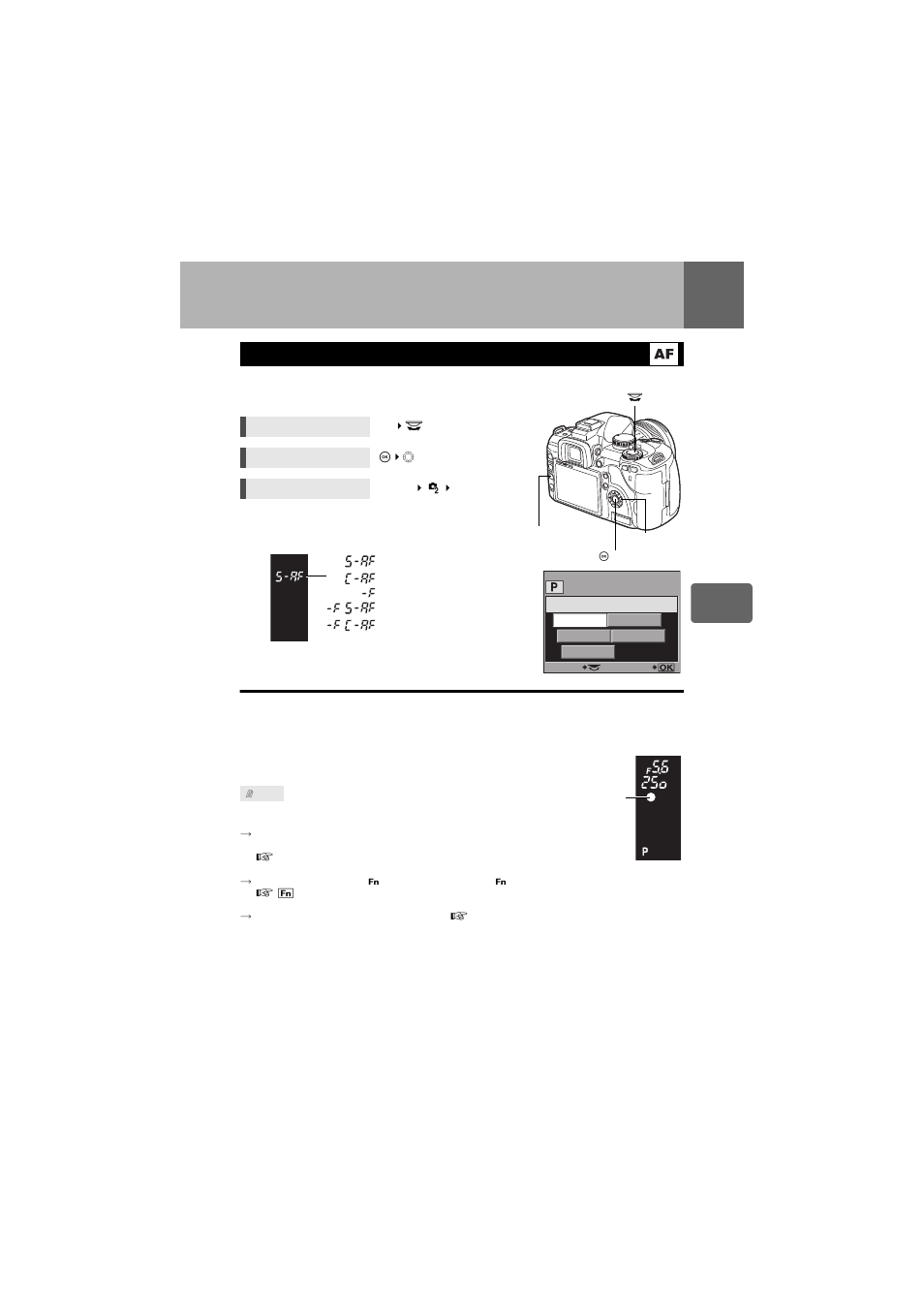 Focusing and shooting functions, Af mode selection | Olympus E-520 User Manual | Page 51 / 147