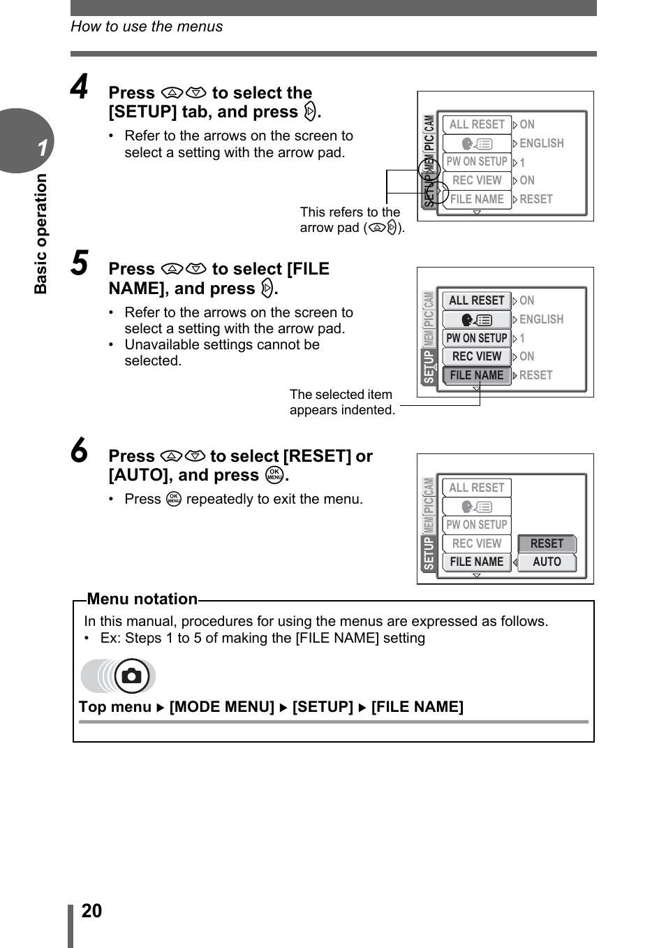 Olympus FE-120 User Manual | Page 20 / 139