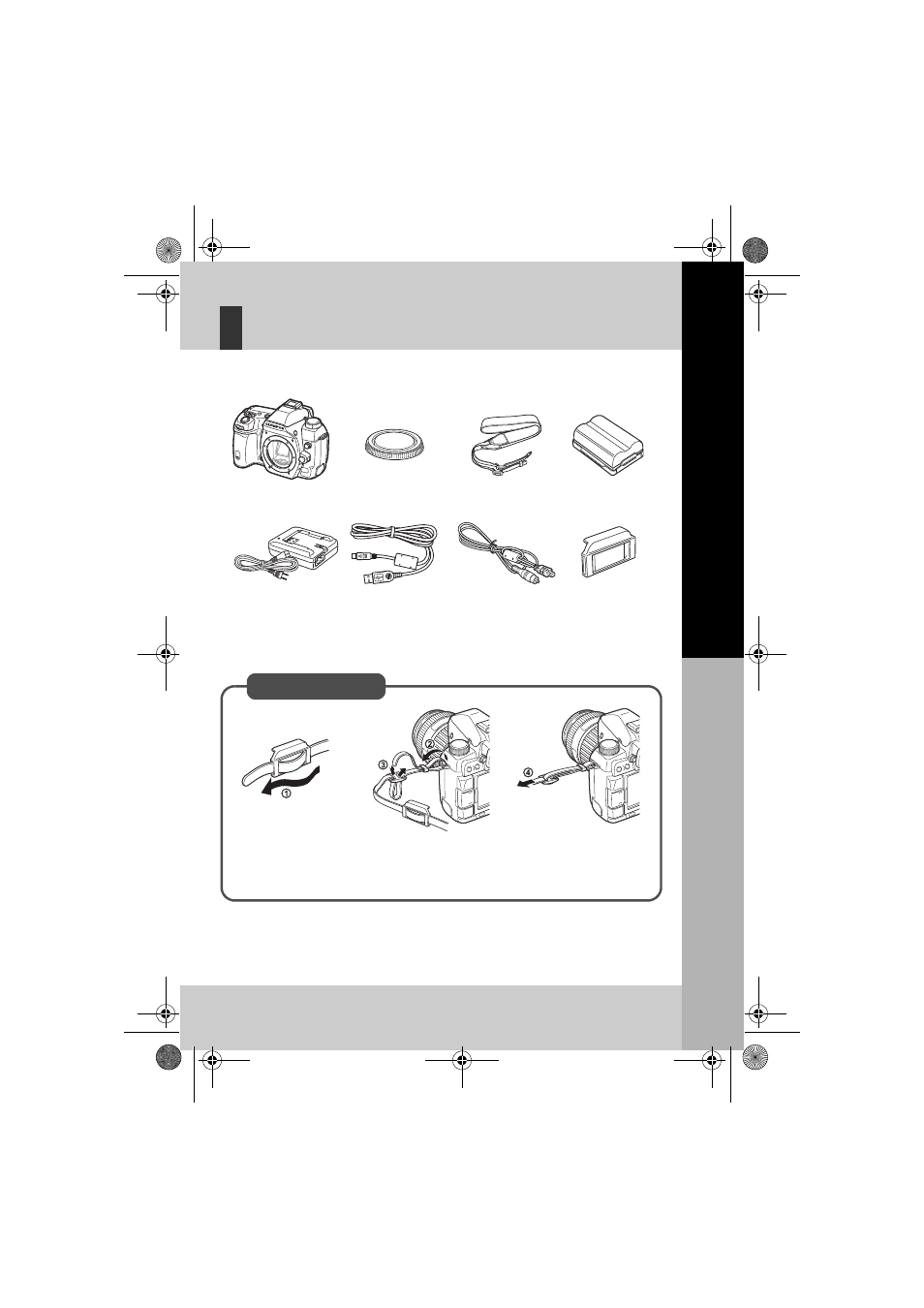 Unpack the box contents | Olympus E-30 User Manual | Page 11 / 163