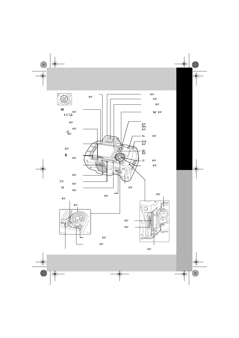 Basic guide, Names of p ar ts and functio n s | Olympus E-30 User Manual | Page 3 / 163