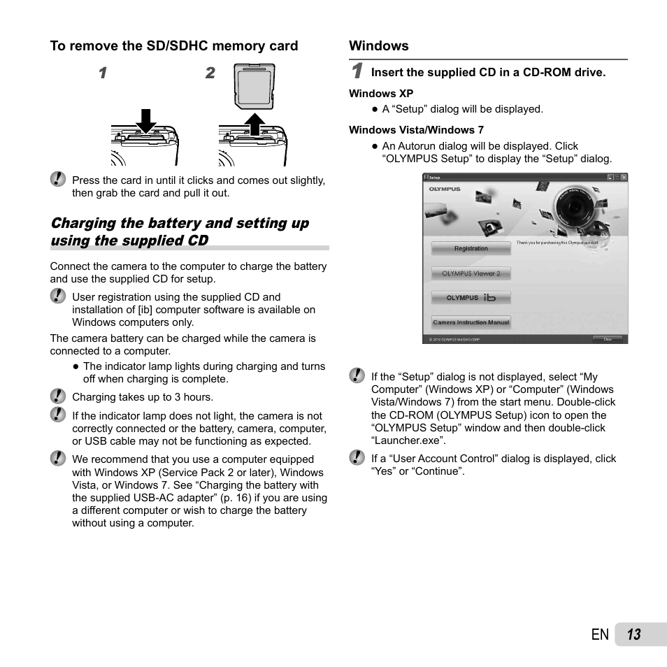 13 en | Olympus VG-120 User Manual | Page 13 / 76