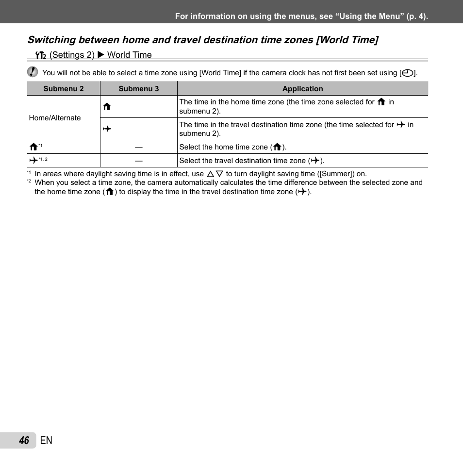 46 en | Olympus VG-120 User Manual | Page 46 / 76