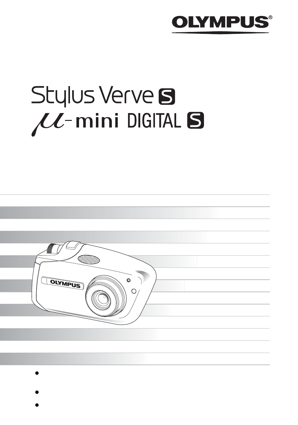 Olympus µ-mini DIGITAL S User Manual | 158 pages