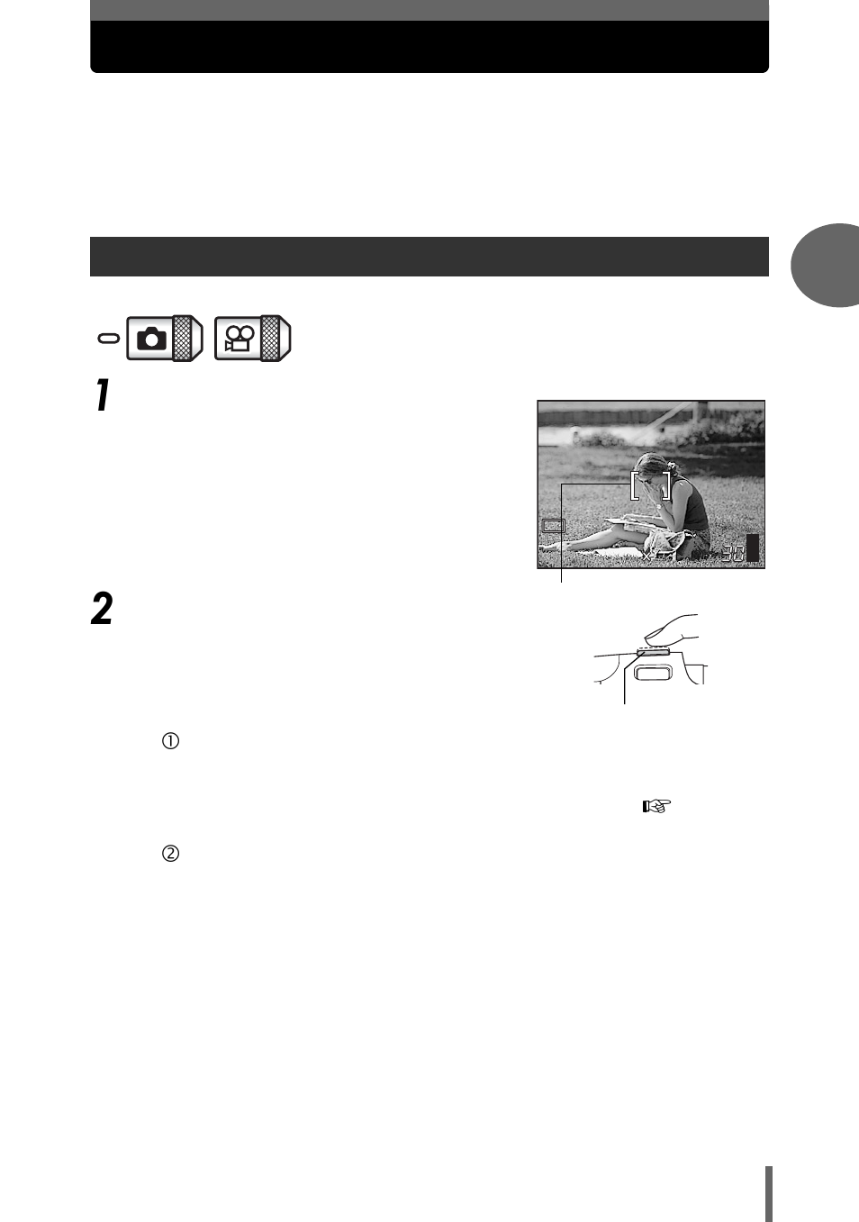 If correct focus cannot be obtained, How to focus (focus lock) | Olympus µ-mini DIGITAL S User Manual | Page 19 / 158