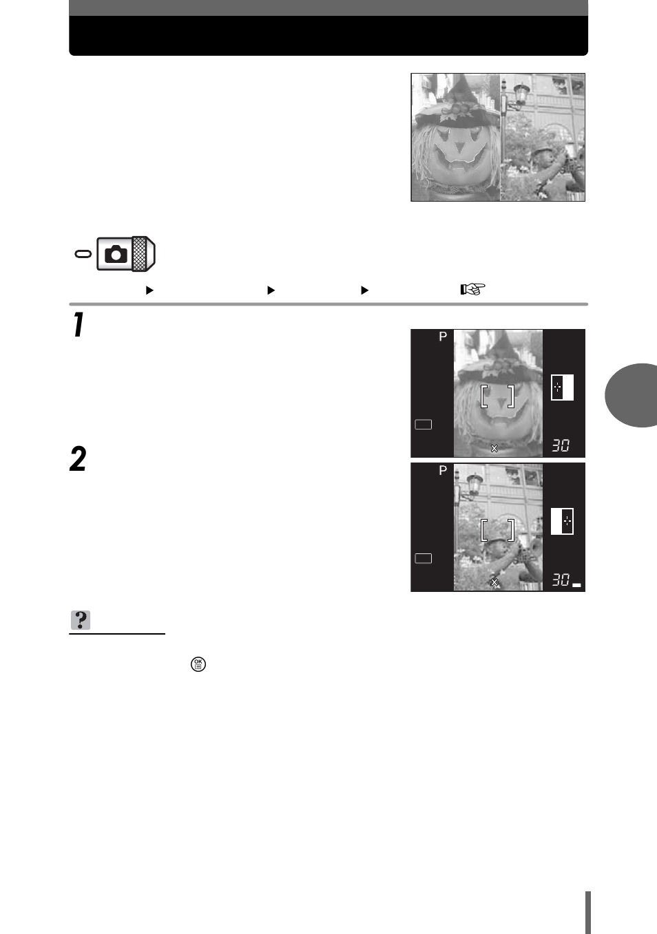 Taking two-in-one pictures | Olympus µ-mini DIGITAL S User Manual | Page 51 / 158