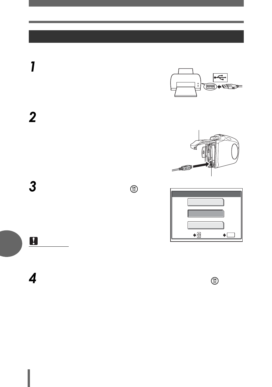 Connecting the camera to a printer | Olympus µ-mini DIGITAL S User Manual | Page 94 / 158