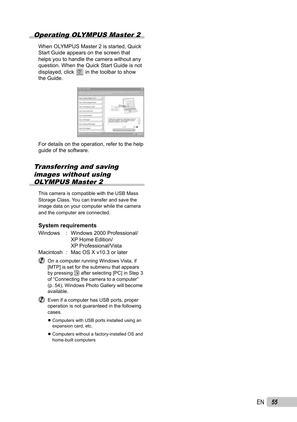 55 en operating olympus master 2 | Olympus µ TOUGH-6010 User Manual | Page 55 / 83