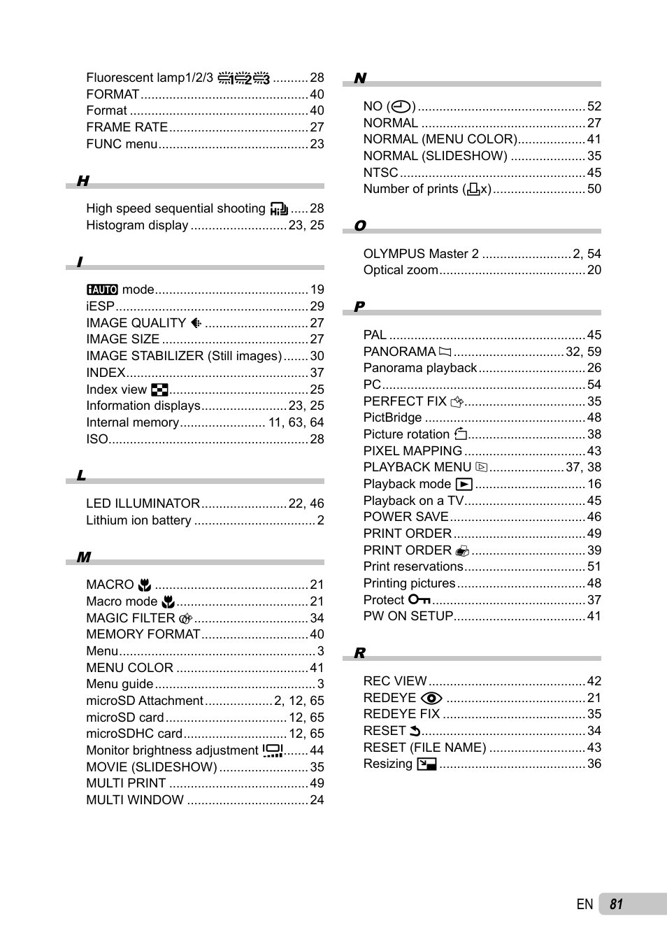 Olympus µ TOUGH-6010 User Manual | Page 81 / 83