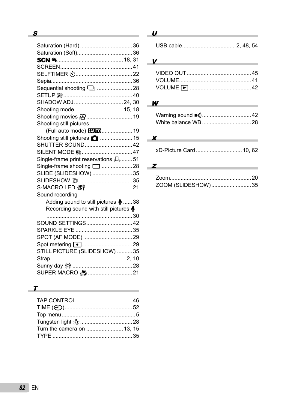 Olympus µ TOUGH-6010 User Manual | Page 82 / 83