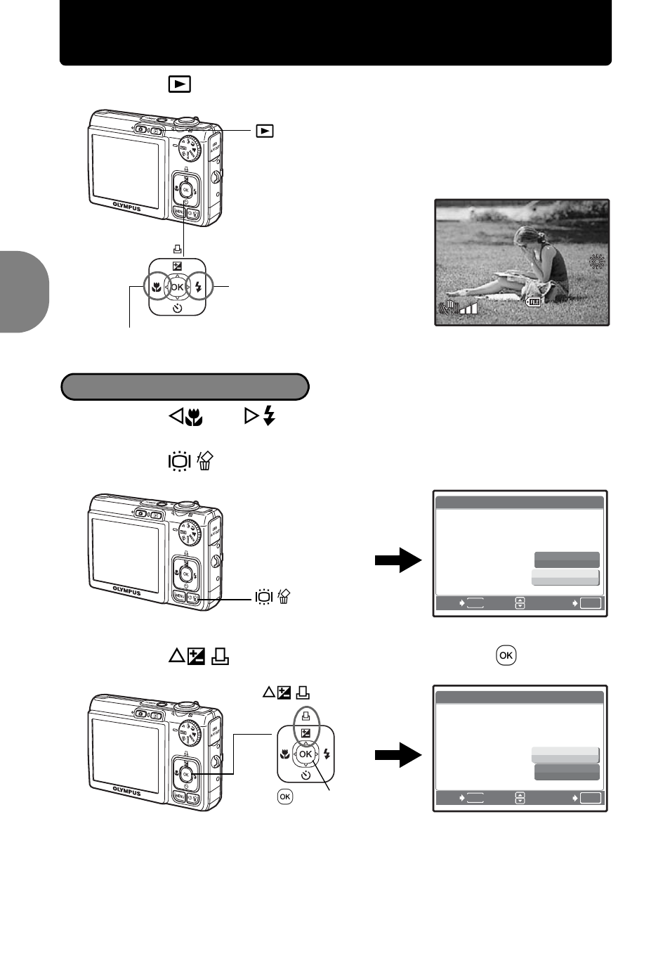 Review your pictures, Erase pictures, Qu ic k s ta rt gu id e | Olympus FE-300 User Manual | Page 10 / 64