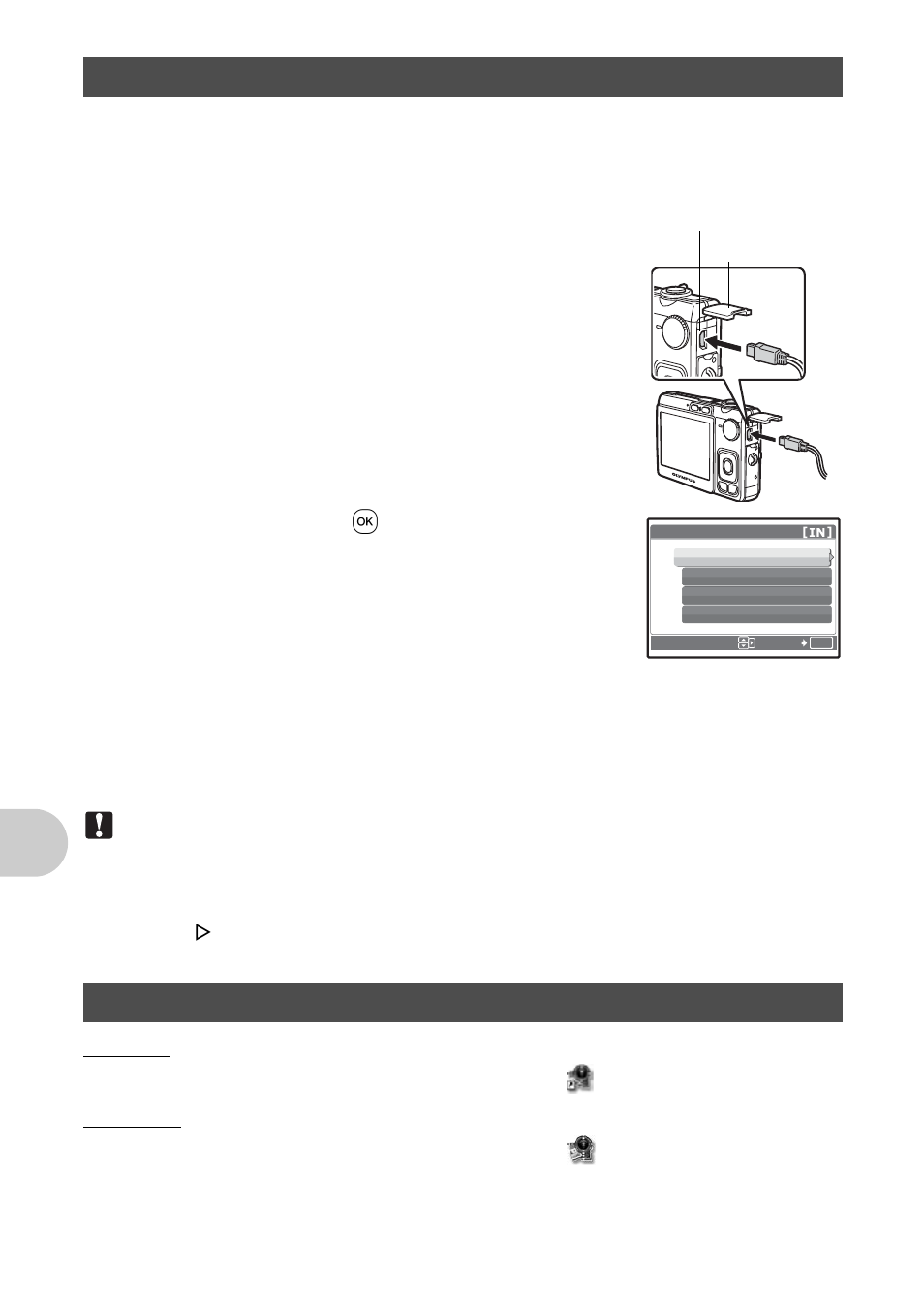 Connecting the camera to a computer, Start up the olympus master software, P. 38 | Olympus FE-300 User Manual | Page 38 / 64