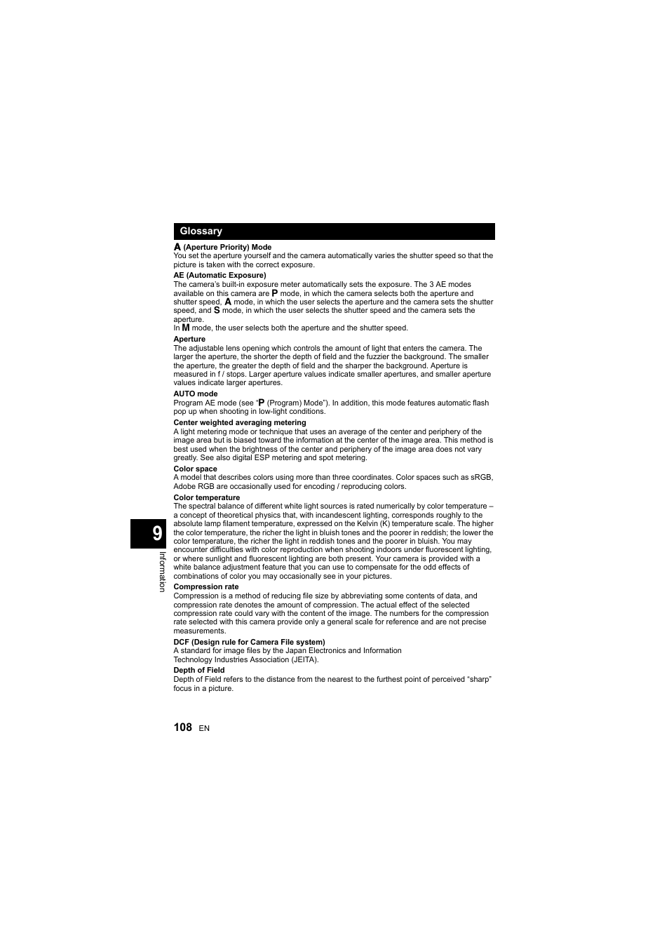 Olympus E-410 User Manual | Page 108 / 128