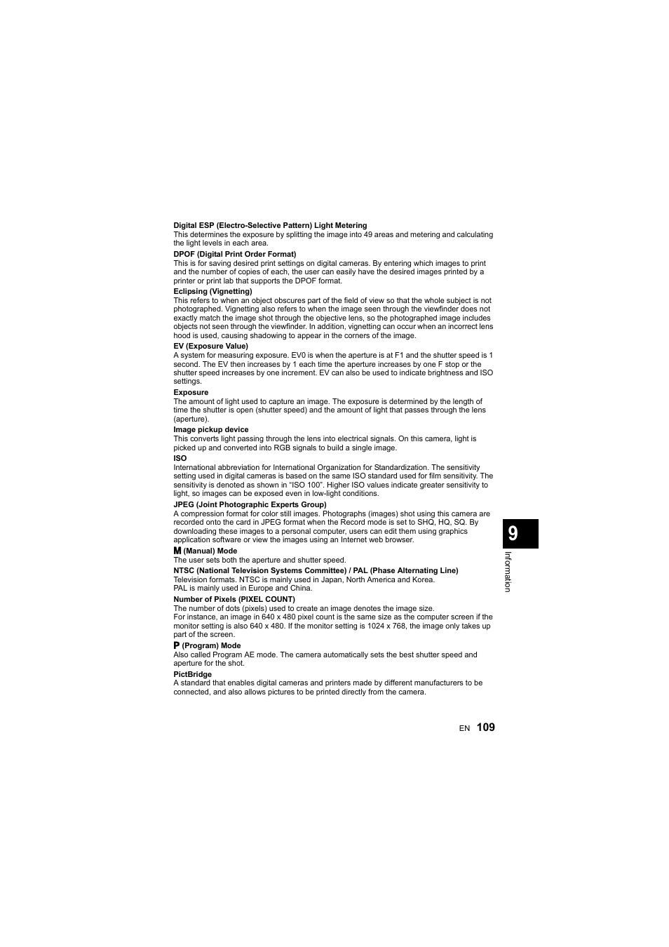Olympus E-410 User Manual | Page 109 / 128