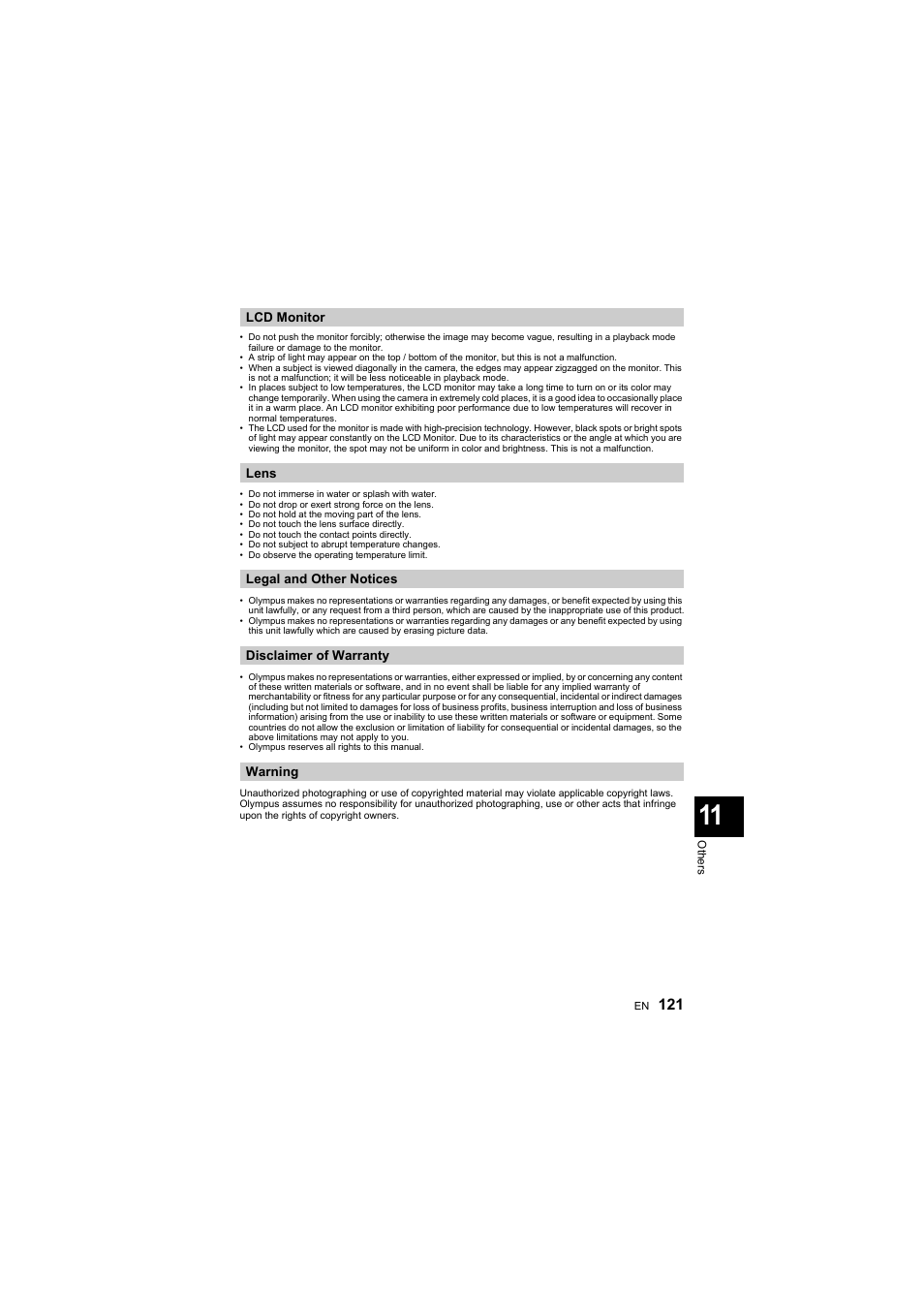 Olympus E-410 User Manual | Page 121 / 128