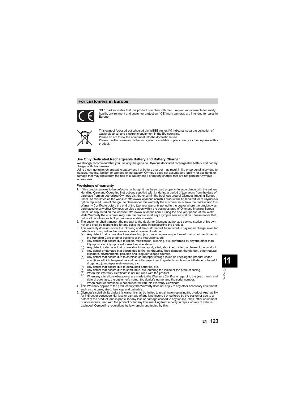 Olympus E-410 User Manual | Page 123 / 128