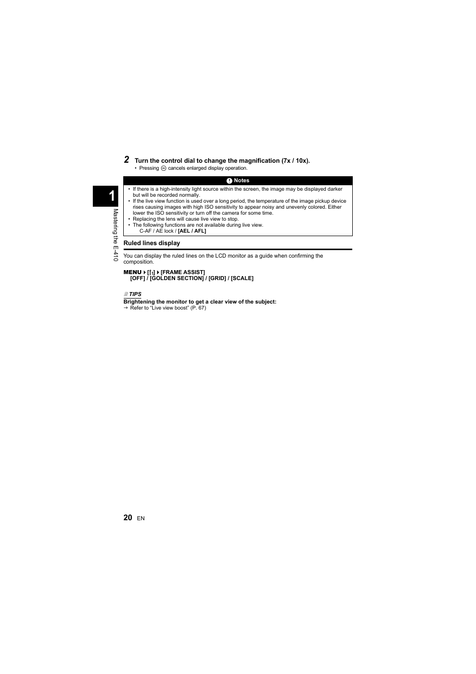 Olympus E-410 User Manual | Page 20 / 128