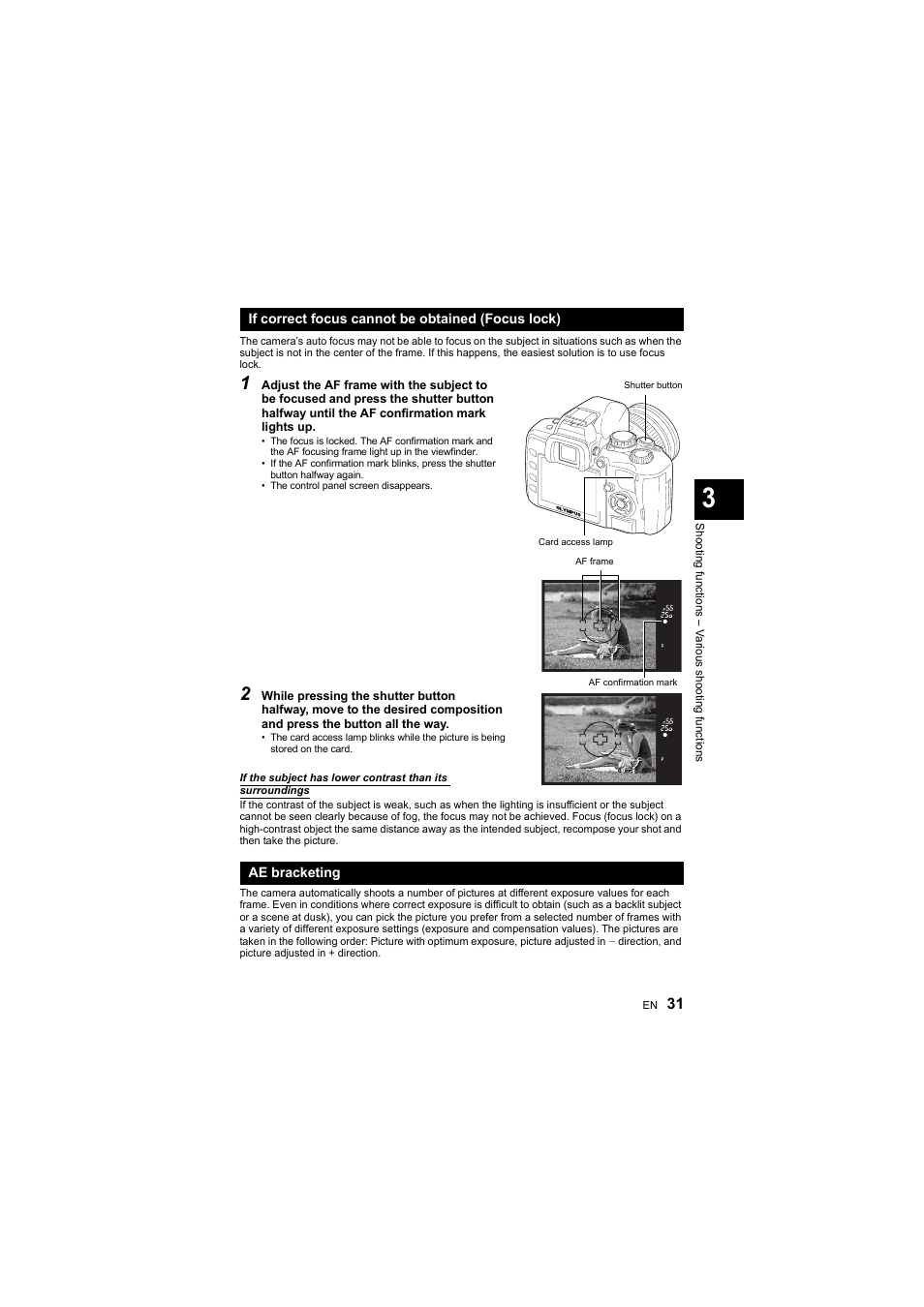 Olympus E-410 User Manual | Page 31 / 128
